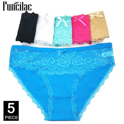 Women's cotton panties Girl Briefs Ms. cotton underwear bikini underwear sexy Ladies Briefs Free shipping 5 Pcs/set.