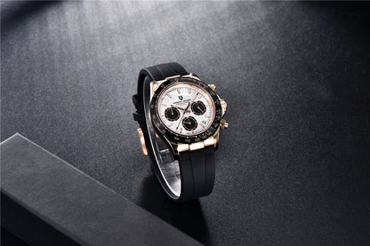 40mm New V2 PAGANI DESIGN Men's Quartz Watches Sapphire Retro Chronograph Stainless Steel Waterproof Watch Men Relogio Masculino.