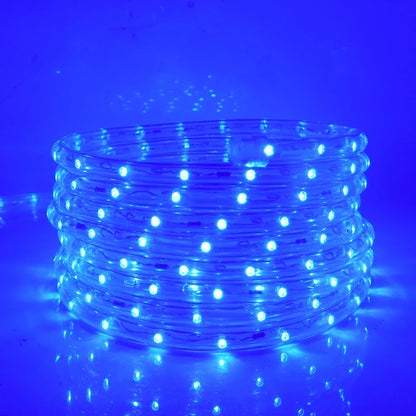 110V 220V Rainbow LED Round 2 Wire Srtip Light 30 36LED Yellow Red Blue Warm Outdoor Waterproof Christmas Party Decor EU US Plug