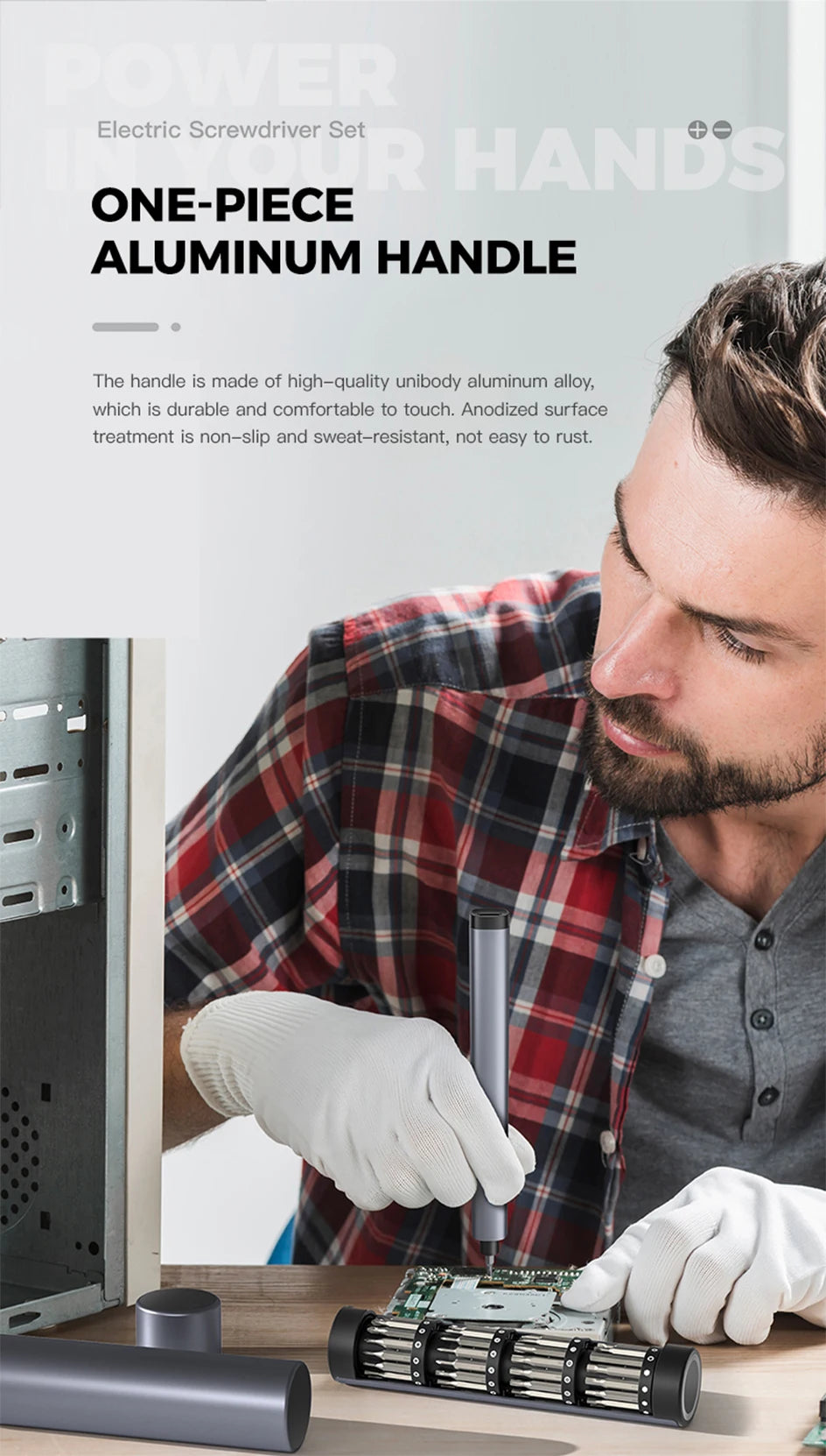 66-in-1-Elektrowerkzeug, wiederaufladbarer Elektroschrauber, Präzisionssets, magnetische kleine Bits für Xiaomi Mobile Phone Repair Toys