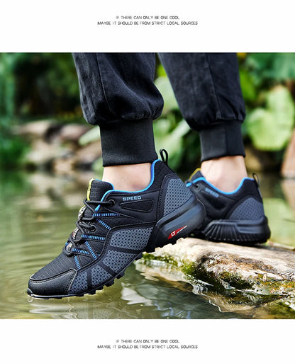 Men's Hiking Sports Shoes Waterproof And Wear-Resistant Hiking Training Shoes Outdoor Woodland Non-Slip Tactical Training Shoes.
