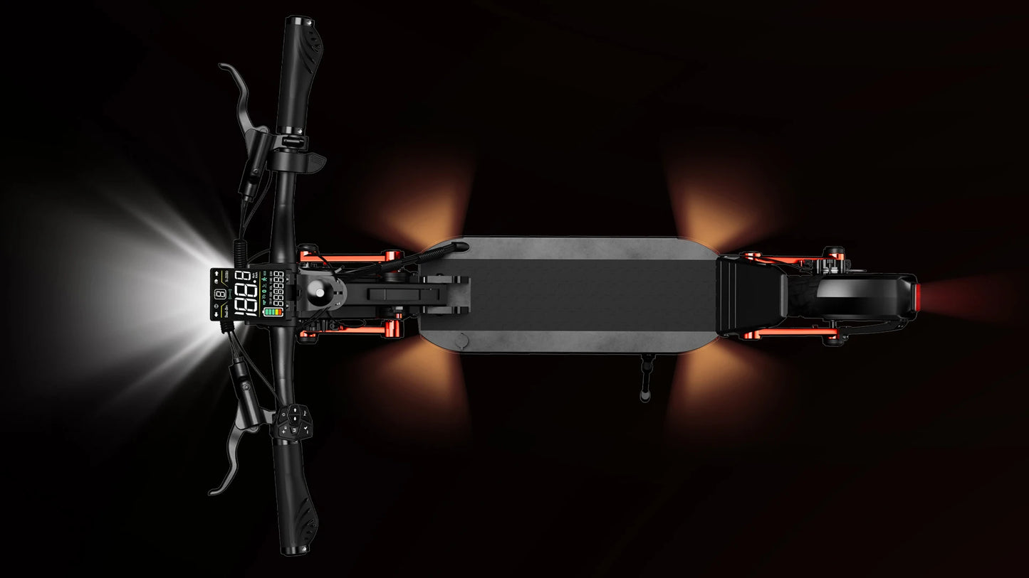 JOYOR S10-S-Z Folding Electric Scooter Dual 1000W Motor 10" Adults E-scooter with 60V 18Ah Battery