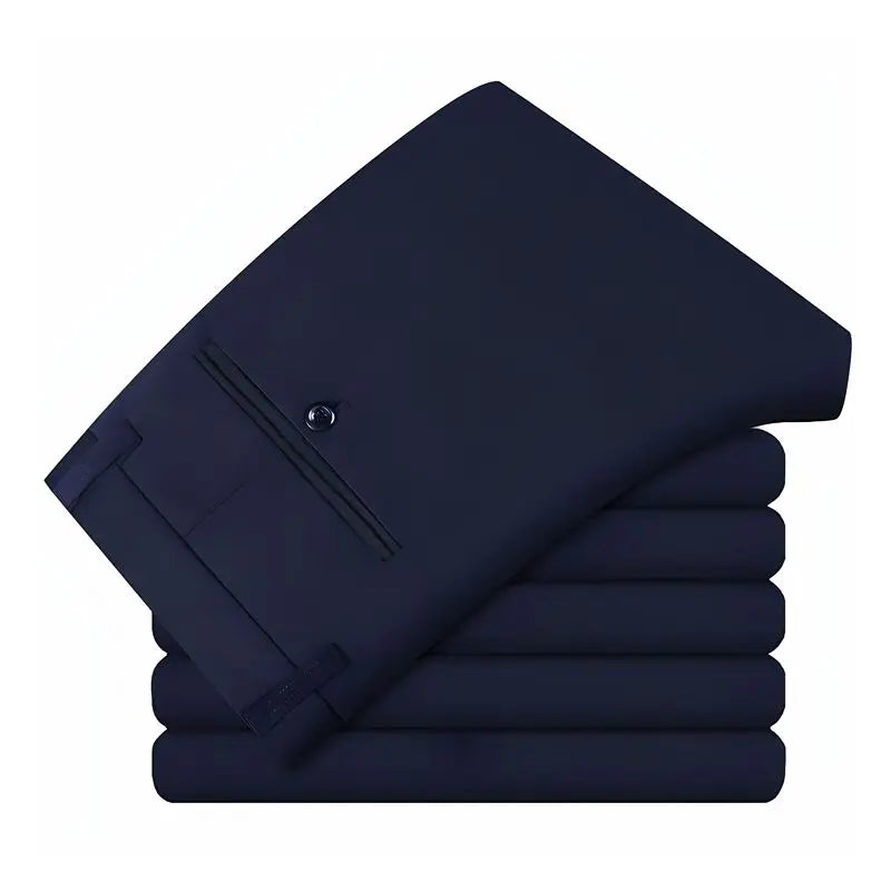 Men's Travel Dress Pants Stretch, No Iron Required Business Trousers, British Classic Slim Fit Lightweight Office Work Pants