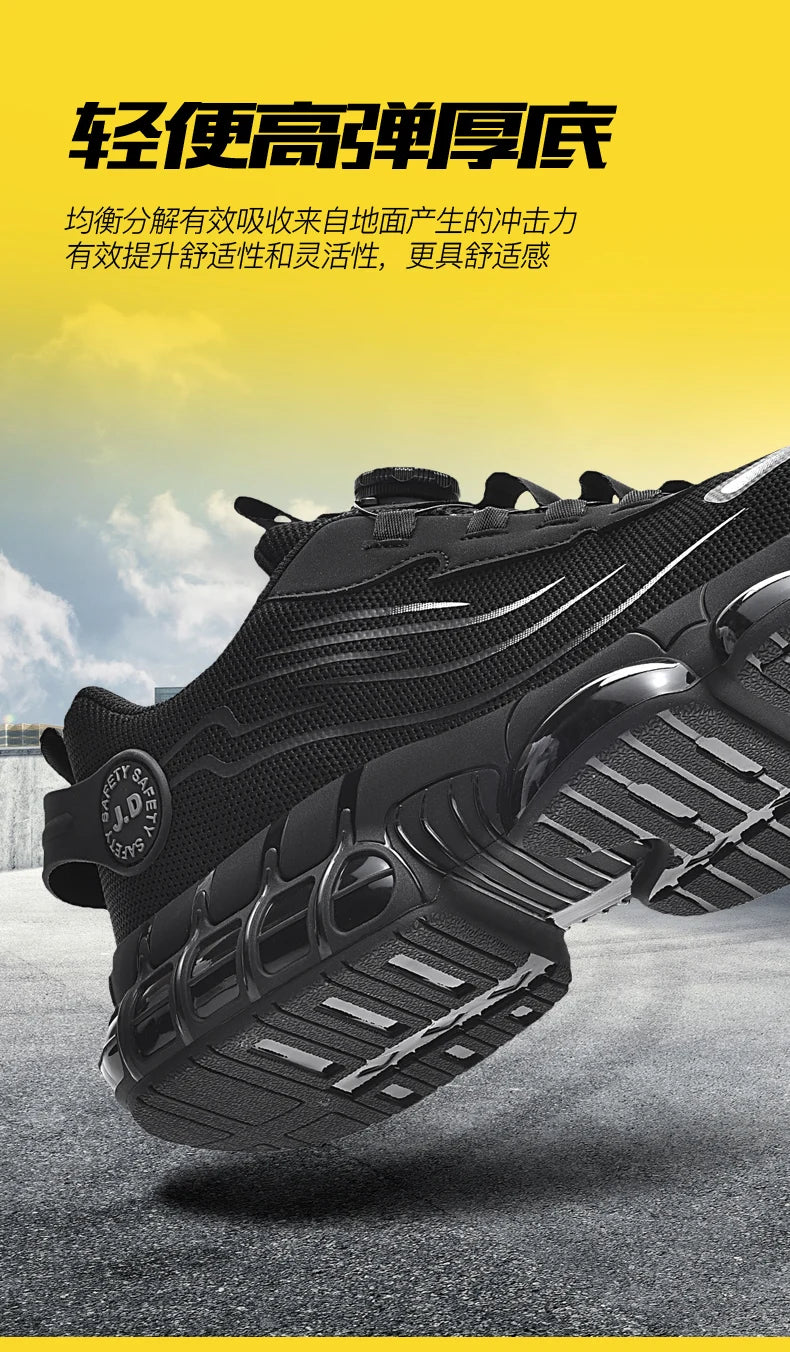 Men's Military Tactical Boots Army Boots Men Side Zipper Military Boots Men Anti-Slip Ankle Boots Work Safety Shoes Hiking Shoe.