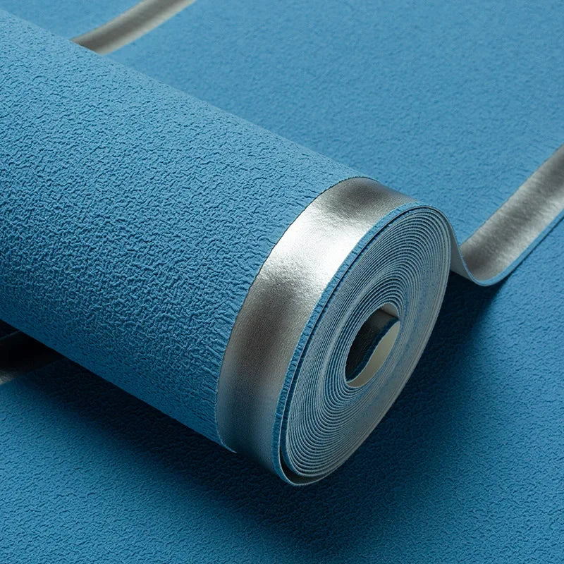 Hirschhaut Samt horizontal gestreifte Tapete Wohnzimmer Schlafzimmer gestreifte Film- und Fernsehwand 3D-Relief verdickte Tapete