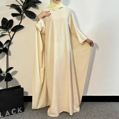 Muslim Dresses Loose Prayer Maxi Dress Muslim Abayas Women Jilbabs Kaftan Casual Solid Robe Islamic Ramadan Dresses.