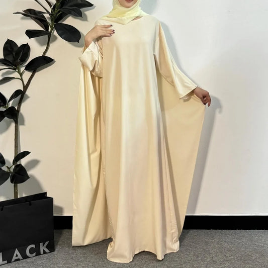 Muslim Dresses Loose Prayer Maxi Dress Muslim Abayas Women Jilbabs Kaftan Casual Solid Robe Islamic Ramadan Dresses.
