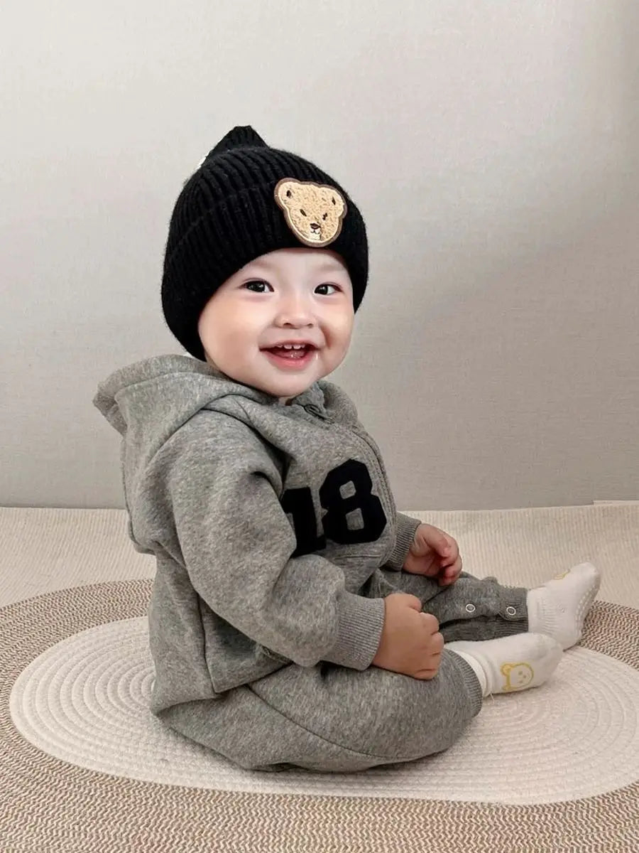 2024 herbst Baby Jungen Casual Print One Piece Langarm Strampler Infant Kleinkind Sport Overall.