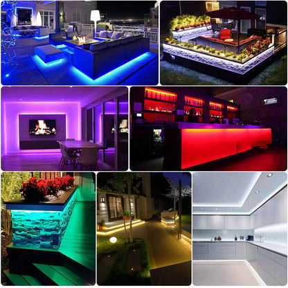 12V 24V COB LED Streifen 5mm/8mm PCB 400/480LEDs/m Flexible Rot/Grün/Blau/Rosa/Eisblau/Gelb Led Streifen Für Wohnkultur LED Lichter.