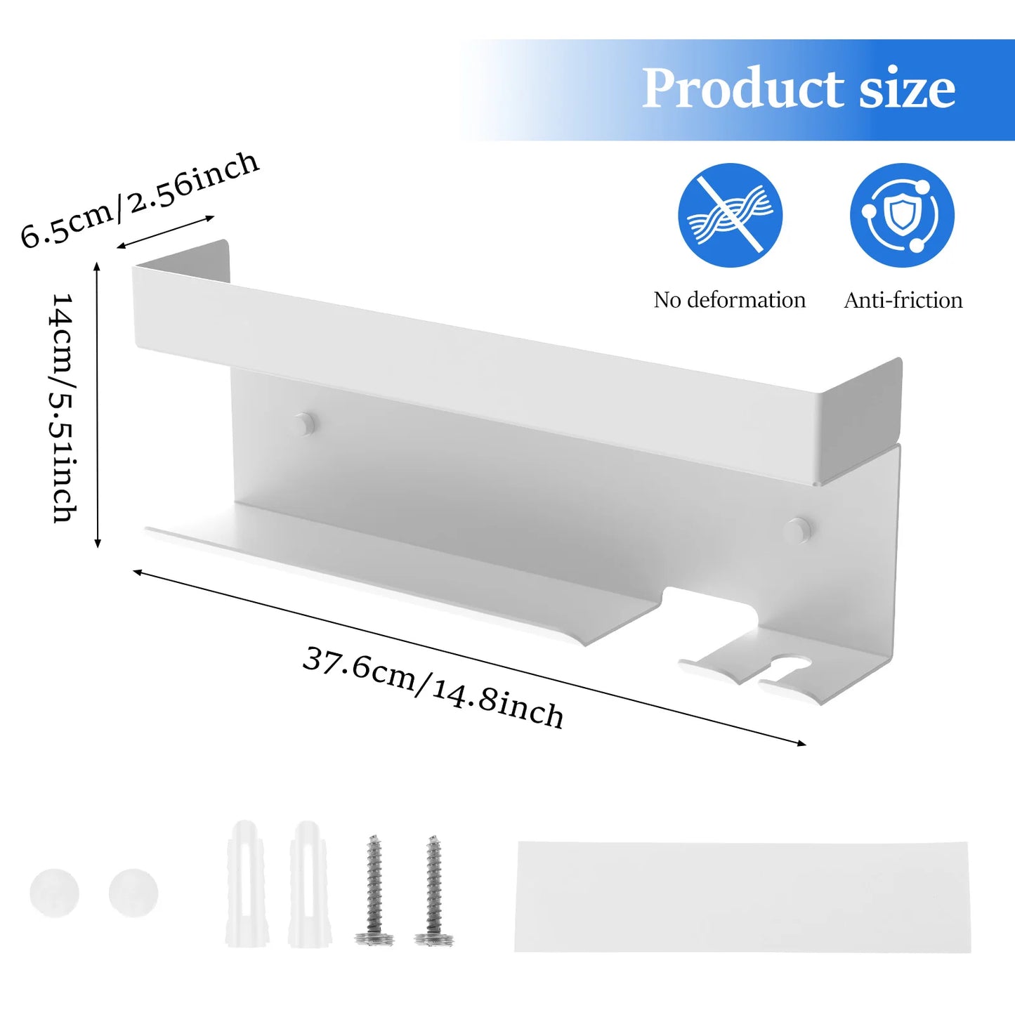 Haartrockner-Halter, Wandmontage, Aufbewahrungsregal, Dyson Airwrap-Halter mit speziellem Steckerschlitz, Haarpflege-Werkzeug, Badezimmer-Organizer