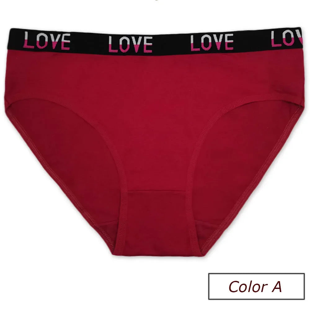 Cotton Underwear Women Panties Plus Size Briefs Female Knickers Lady Lingerie High Waist Wide Belt Underpants 6 Pieces/Lot.