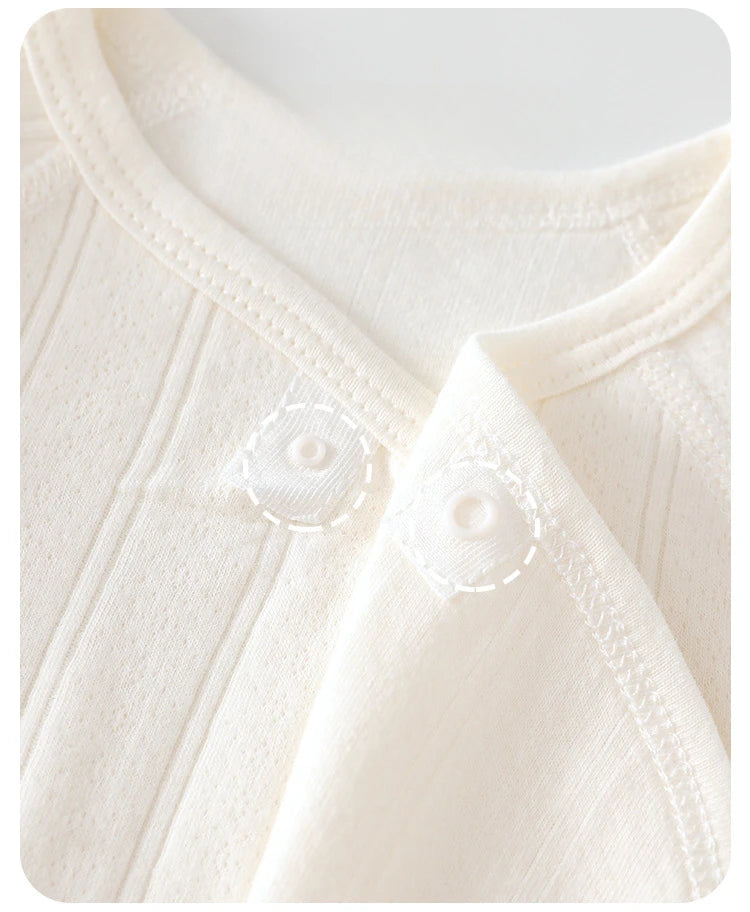 AYNIGIELL Frühling und Herbst 0-6 Monate Baby Strampler Neugeborene Mädchen Jungen 100 % Baumwolle Langarm Kleidung Säuglingsoverall.