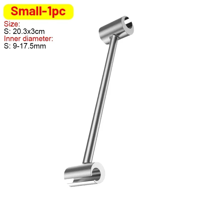 Doppelseitiges Scharnier-Einstellwerkzeug Reparaturschlüssel für Türen Schränke Möbel Haushalt mit Rundbolzen langlebige praktische Handwerkzeuge ideal für Zuhause Werkstatt zeitsparend multifunktional und robust