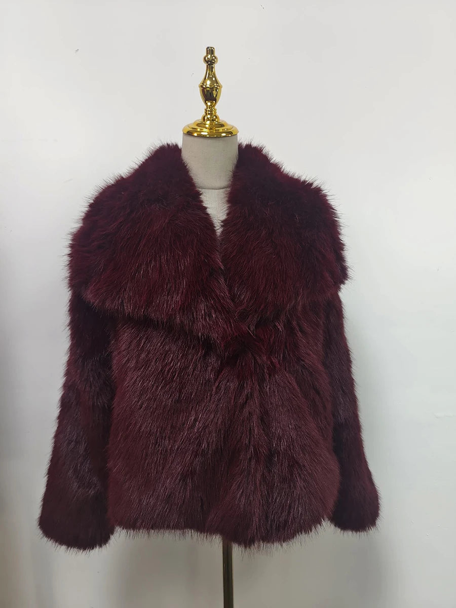 TWOTWINSTYLE Solide Temperament Jacken Für Frauen Revers Langarm Patchwork Tasten Designer Mäntel Weibliche Mode Stil Kleidung