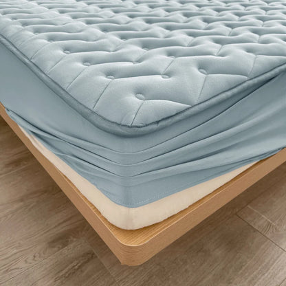 3pcs Waterproof Bedding Set 1pc Mattress Cover 2pcs Pillowcase Soft Comfortable Fitted Sheet Washable Durable Mattress Protector