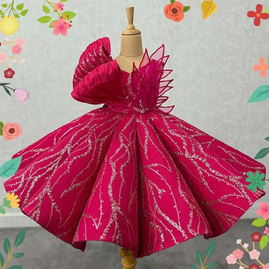 2024 kinder Laufsteg Abendkleid Host der Leistung Kleidung Hochzeit Geburtstag Party Blumen Mädchen Kleid A3705