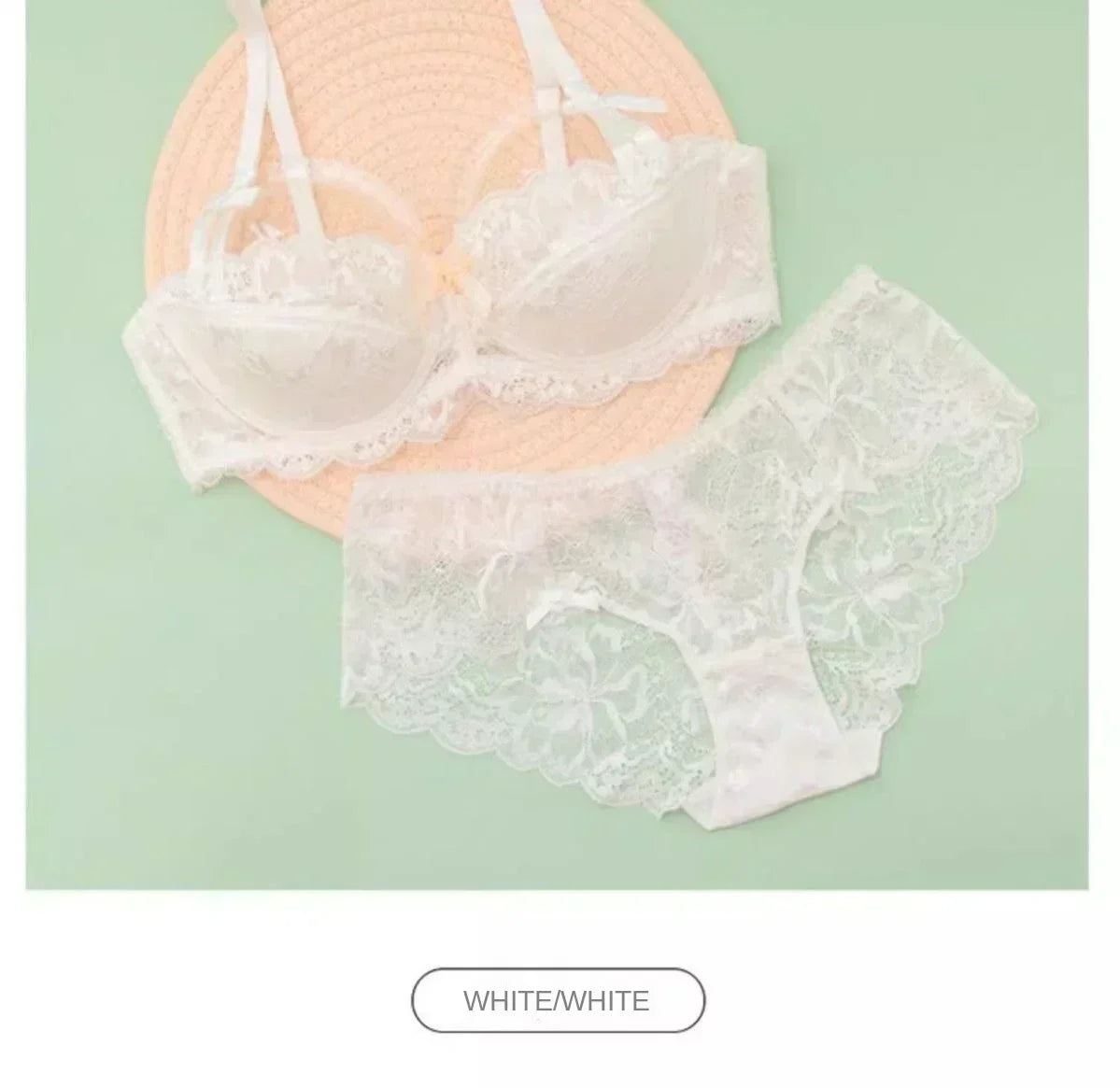 MOYISU French Romantic Lace Comfortable Breathable Sexy Tushy Slim Bra Collection Pure Desire Girls Super Beautiful Underwear SE.