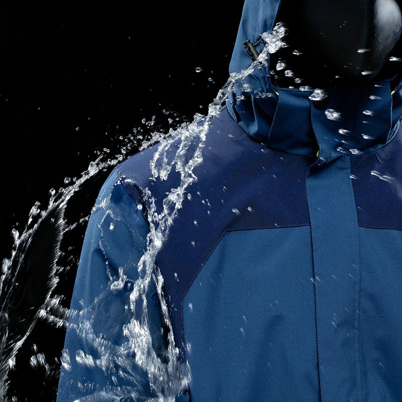 CHRLCK Men's Waterproof Hiking Jacket Women Windproof Windbreaker Breathable Camping Hunting Running Trekking Fishing Coats.