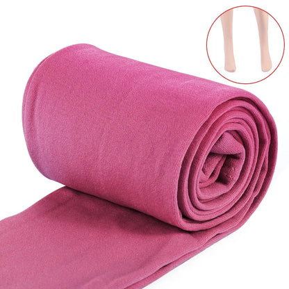 Fluff Lined Winter Thermal Warm Thick Pantyhose Stretch Slim Leggings Pants Colorful Warm Tights Women's Clothing