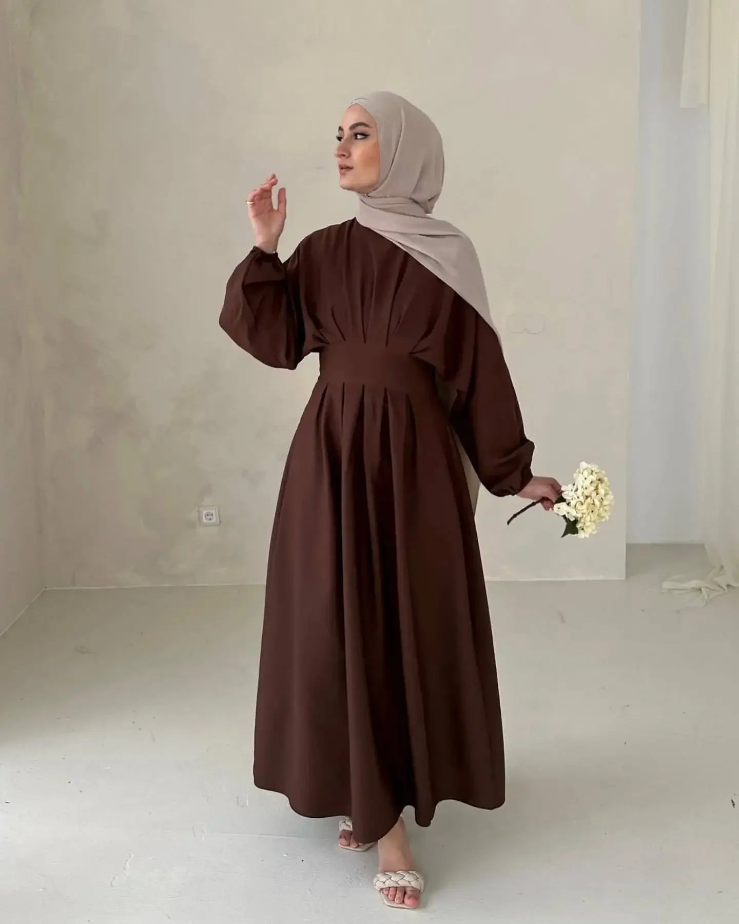 Muslim Modest Dress Kaftan Prayer abaya Ramadan Linen Abaya Dubai Turkey Islam Clothes Women Kebaya Robe Arabe Femme Musulmane.