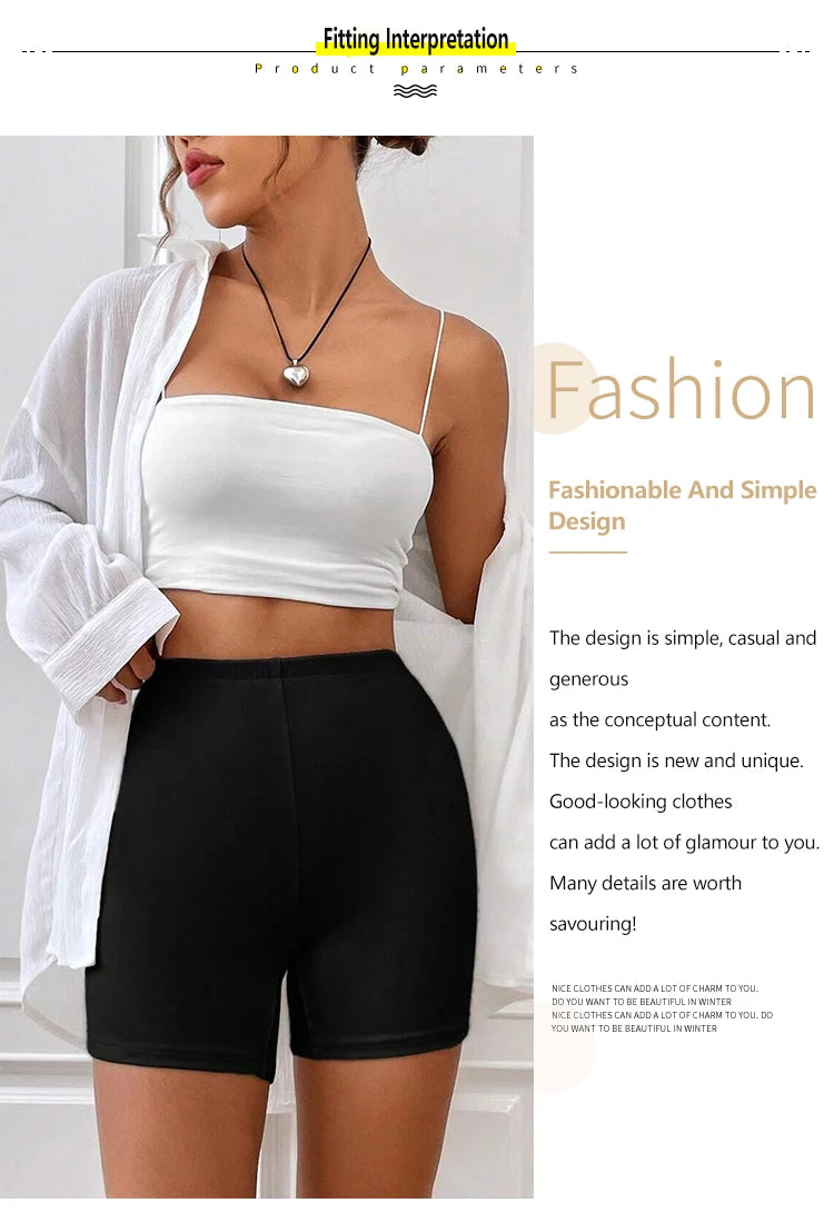 Solid Color Women Tight Pants Breathable Comfortable Versatile Elastic Pants Fashion Cool Summer Shorts Casual Sport Pants.