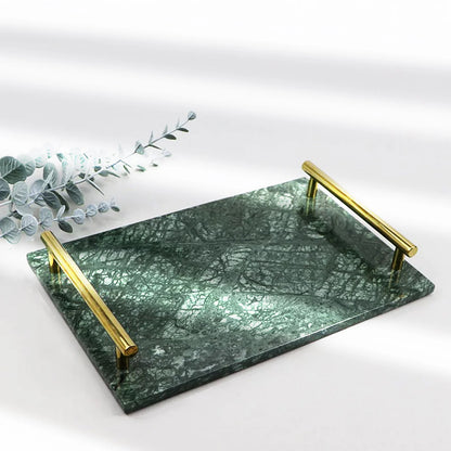 Guest Towel Holder Tray for Bathroom, 100% Natural White Marble Tray, Napkin Storage for-Bathroom, Decorative Vanity Stone Tray.