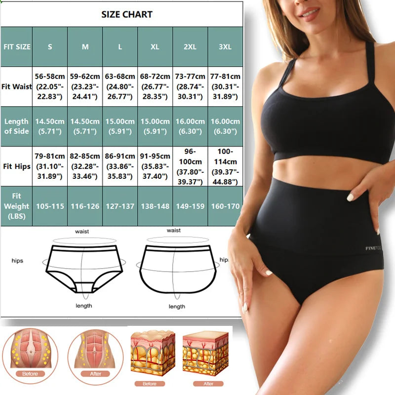 High Elastic Seamless Briefs Women Butt Lifter Panties Tummy Control Slimming Underwear Female Sexy Lingerie Large Size S-3XL.