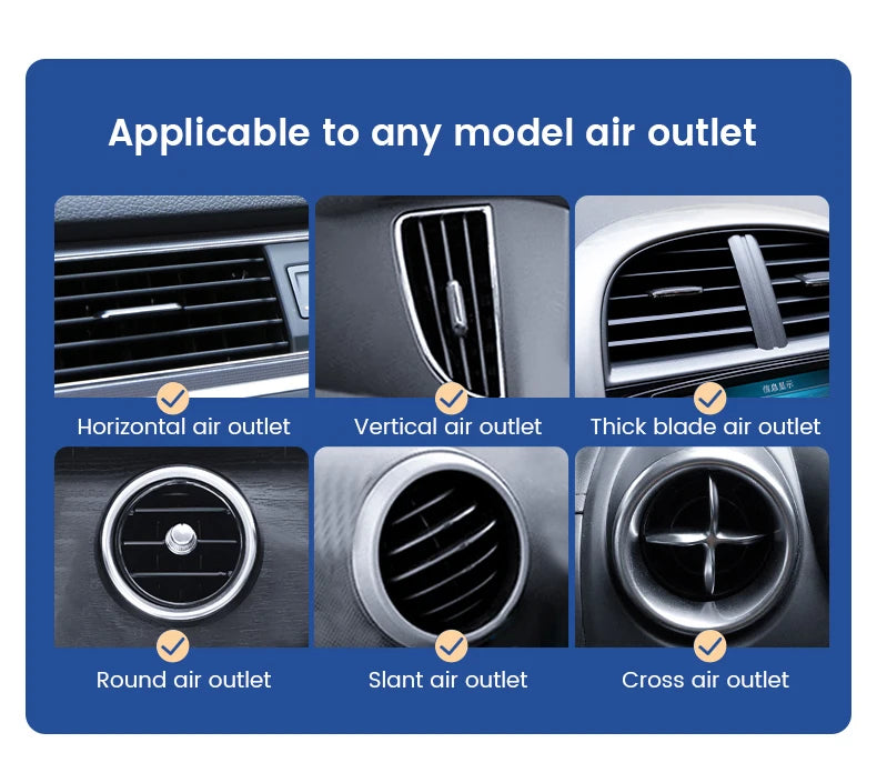 Gravity Car Phone Holder Air Vent Mount Cell Phone Holder in Car Mobile Support For iPhone 13 12 Xiaomi Universal GPS Stand.