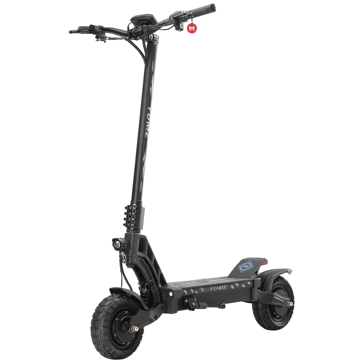 YUME HAWK Electric Scooter,  1200W*2 Powerful Motor 60V 22.5Ah Battery 70km/h Max Speed 10x3.15' Tubeless Tires Adult Escooter.