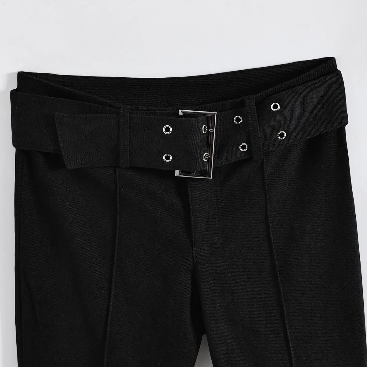 2025 Y2k Retro Emo 2000s Women's Black Flare Pants Streetwear Fashion Trousers Harajuku Wide Yoga Pants 90s Aesthetic Clothes.