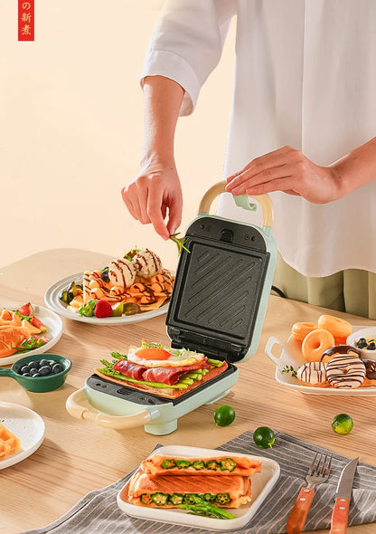 650W Electric Sandwich Maker Waffle Machine Toaster Baker Takoyaki Pancake Donuts Sandwichera Breakfast Machine 220V