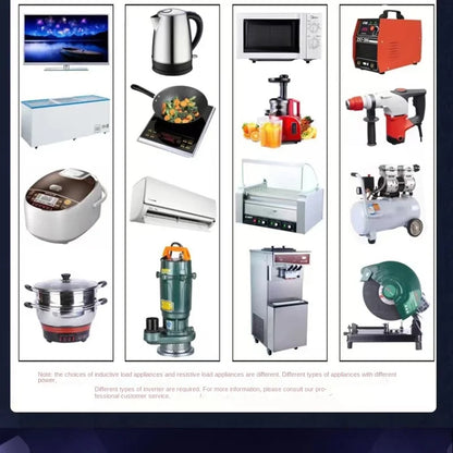 Pure Sine Wave Inverter 12V 220V 24V 110V 1000W 2000W 3000W 4000W 5000W DC To AC Portable Power Converter Car Solar Inverter.