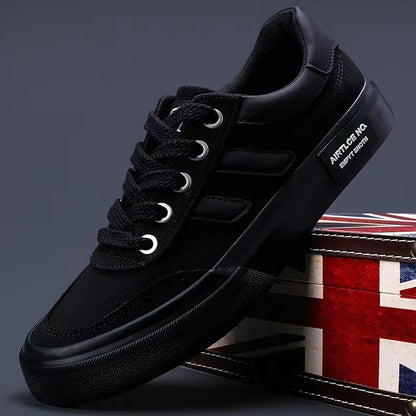 Men Canvas Shoes Casual Lace Up Sneakers Summer Fashion Breathable Vulcanize Shoes Rubber Flats Outdoor Autumn Casual Man Shoes.