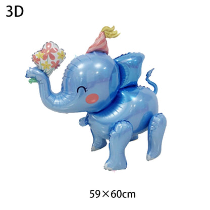 4D Stehender Löwe Giraffe Ballon Dschungel Tier Luftballons Baby Dusche Globos Kind Dschungel Safari Geburtstag Party Dekore Liefert.