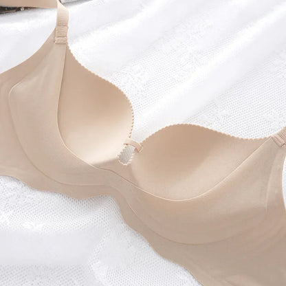 Wireless Push Up Bra for Small Breast Seamless Thickened Anti Sagging Lingerie One Piece Comfort Invisible Bralette A/B Cup.