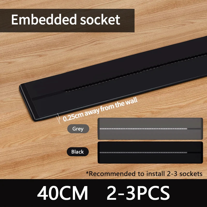 Steckdose Power Rail Steckdose verdeckte verdeckte Wand Küchen steckdose mit EU, UK und koreanischen Universal stecker Adapter.