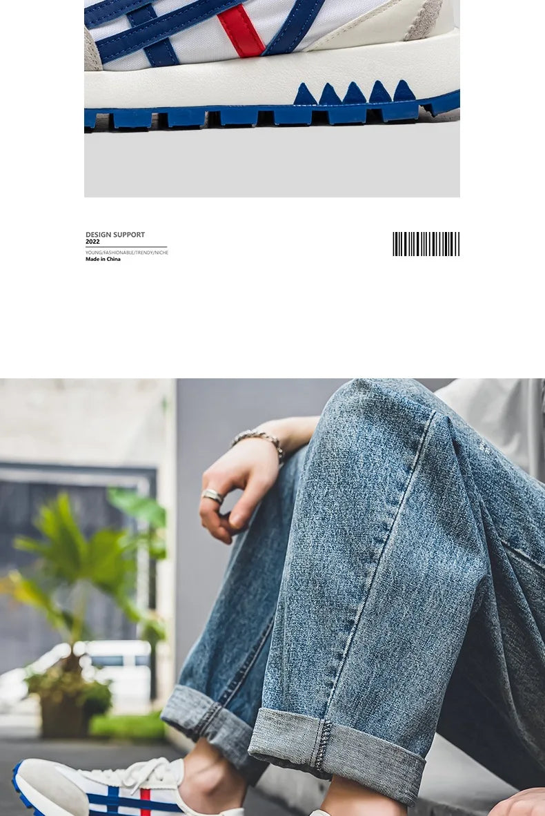 New men's trendy versatile casual sports shoes, men's thick-soled lightweight non-slip breathable trendy shoes кроссовки мужские.