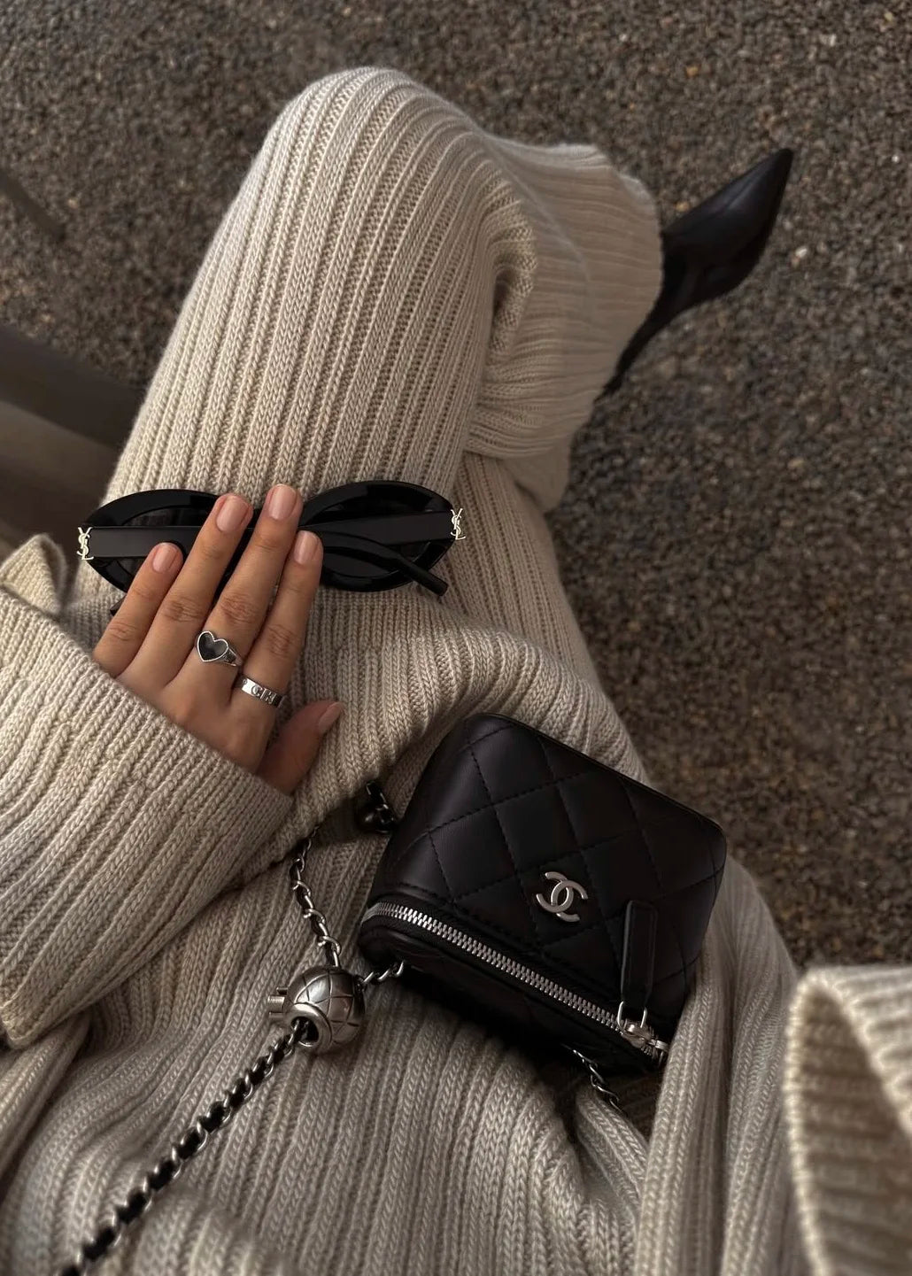 Hirsionsan Soft Elegant Vintage Women Suits 3 Pieces Female Sets O Neck Sweater & Wild Leg Pants with Scarf Knitted TrackSuit.