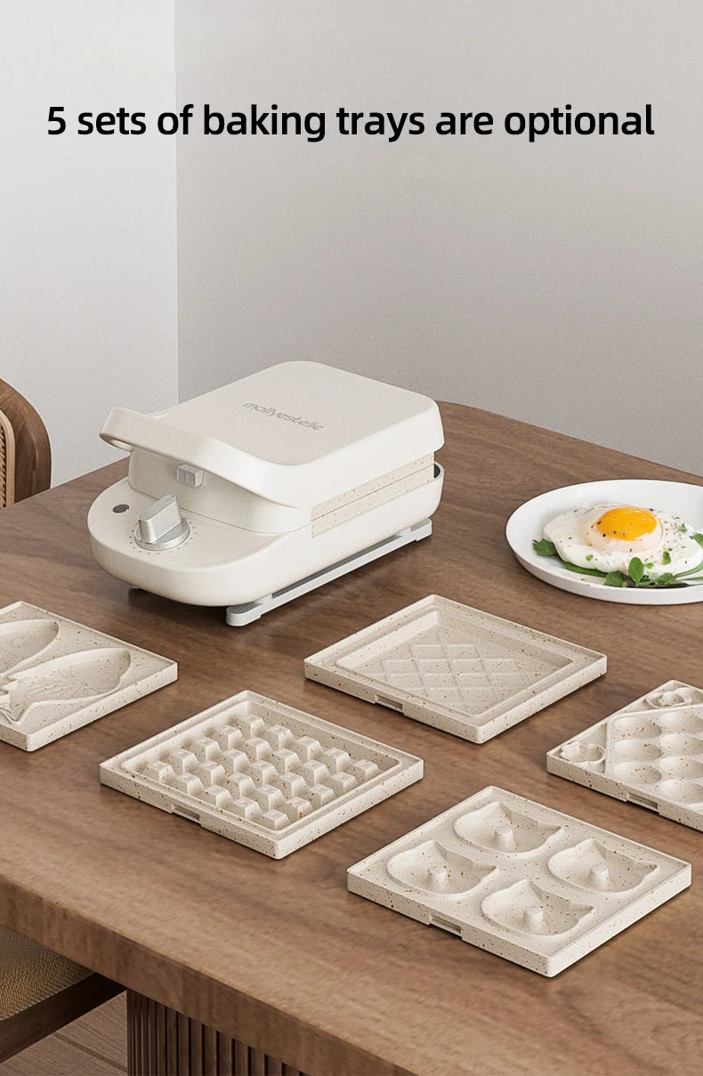 600W Electric Sandwich Maker Waffle Maker Multi-baker Breakfast Machine Toaster Baking Pancake Sandwichera Double Side Heat.