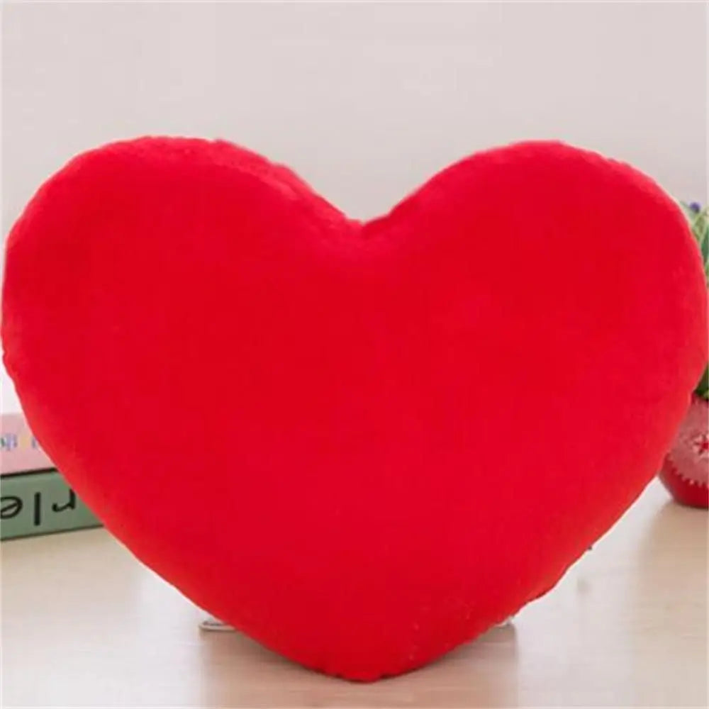 PP cotton Soft Pillow Comfortable Heart Plush Pillow Red Color Pink Color Stuffed Pillow Heart Shape Home Decorative
