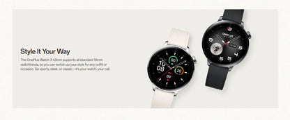 Global Version OnePlus Watch 3 43mm Smartwatch 1.32inches AMOLED Display Up to 60H Battery Life Wear OS by Google GPS NFC