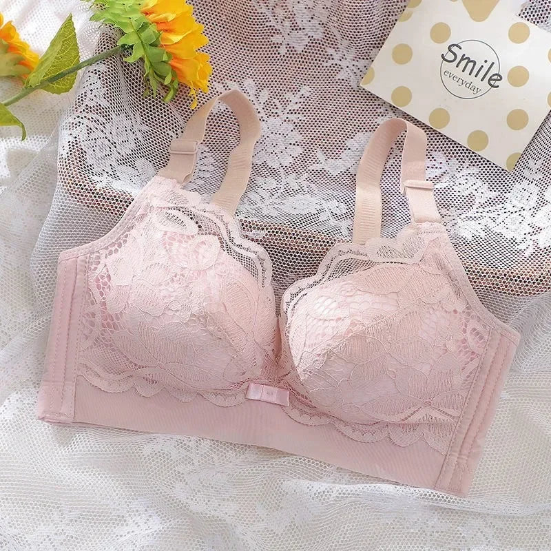 Thickened Extra Thick 12cm Small Chest Flat Chest Gathered Bra No Steel Ring Extra Thick 8cm Bra Closed Breast Sexy