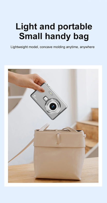 High Definition 6800W4K Pixel Digital Camera Video Recording Beauty Camera Student Camera CCD 16x Zoom with Wifi Compact.