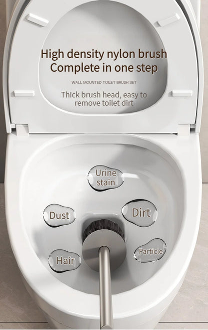 Kein Stanzen Badezimmer-Toilettenregal/Badezimmer-Wandbehang-Toilettenregal/Toilettenbürstenaufbewahrung