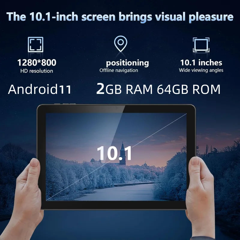 Type-C 10.1 INCH Android 11 T2050B 3G/ 4G Phone Call Tablet PC RAM 2GB DDR 64GB ROM UMS312 Quad-Core WIFI Dual Camera WIFI SIM.