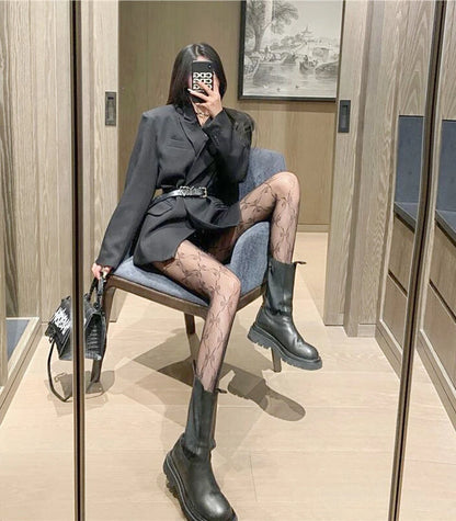 Woman Girls Fashion Gothic Fishnet Stockings Snake Skull Stripeds Socks Mesh Tights Panties Lolita Plus Size Pantyhose Leggings