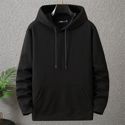 Large Size Men's Hoodie Jacket Hooded Long Sleeve Thick Warm Fleece Lined Sweatshirt Male Casual Winter 10XL 12XL Extra Big Plus