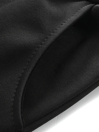 Men's winter thickened  jacket with hood for outdoor sports Suit leisure running fitness warmth two-piece set.