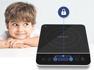 Aigostar BlueFire - portable induction hob with touch panel. Electric induction hob Up to 240℃ and 2000W.