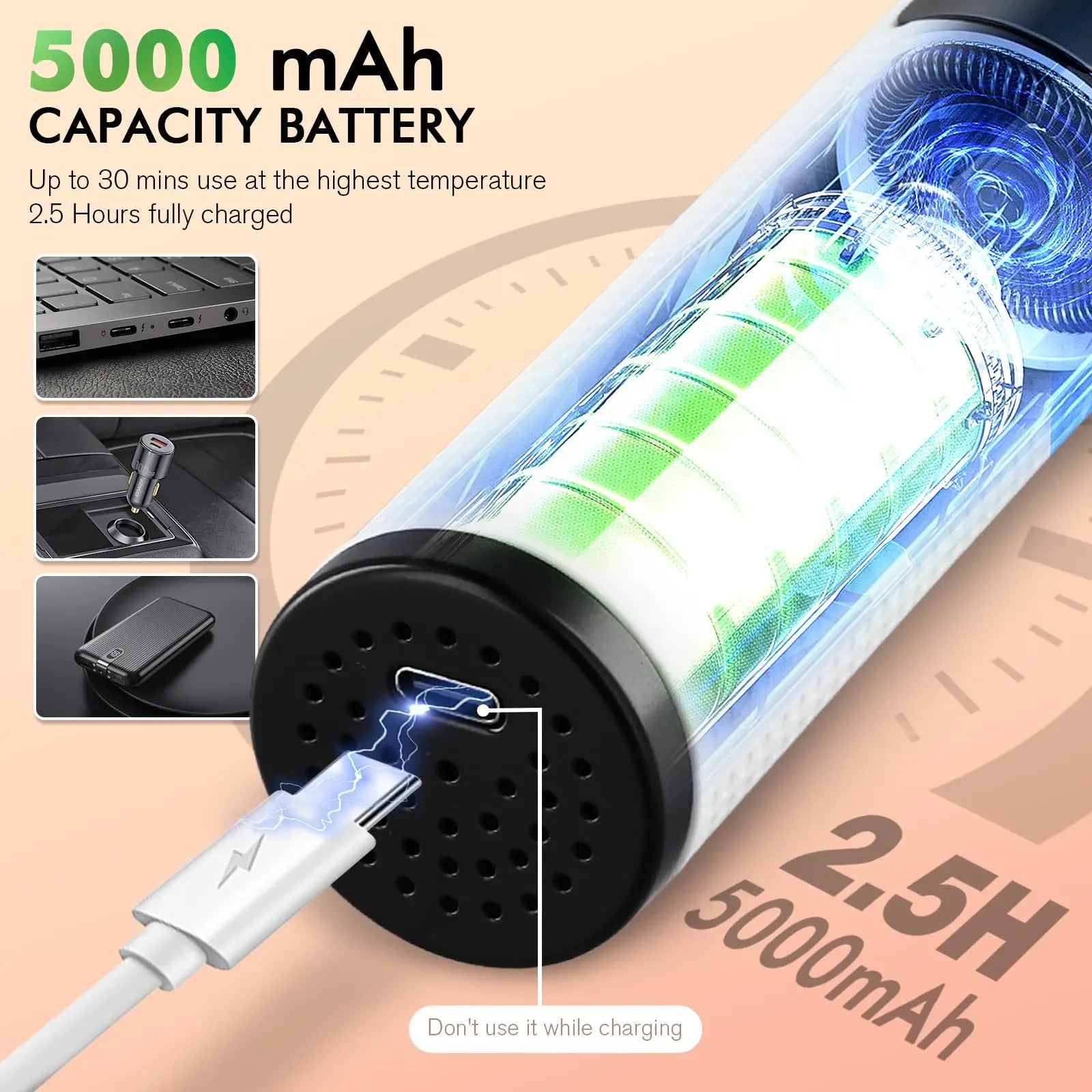 Electric Hot Comb Multi-function Wireless Hair Straightening Comb Negative Ion Anti Hot Styling Tool Hair Straightening Brush.